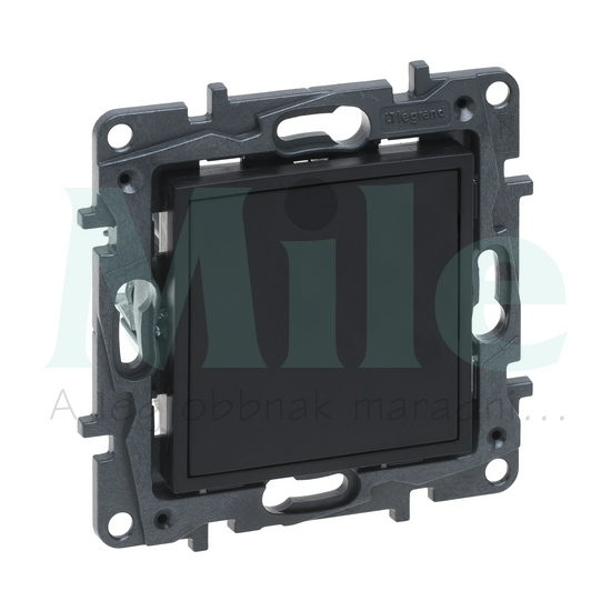 NiloéStep vakfedél műanyag négyzetes fekete LEGRAND