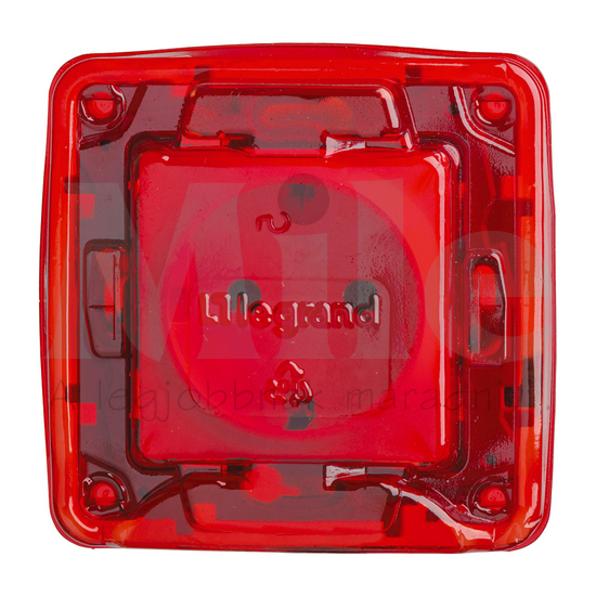 Niloé védőburkolat piros üres-jel műanyag LEGRAND