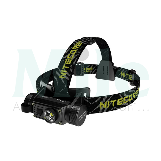 LED fejlámpa 1200lm 130m USB 3,4Ah 118650+2xCR123 1x tölthető akku teleppel IPX8 HC60 V2 NITECORE