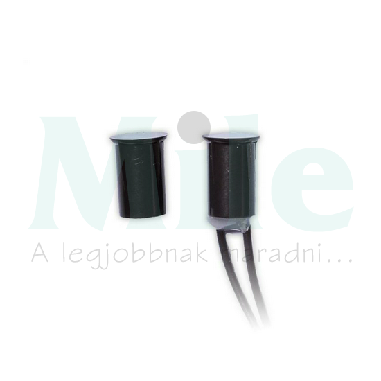 Nyitásérzékelő (reed-relé) 2vez. Befúrható 12,5mm kapcs.táv süllyesztett barna TANE ALARM