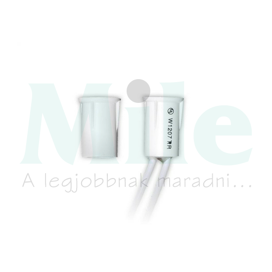 Nyitásérzékelő (reed-relé) 2vez. Befúrható 12,5mm kapcs.táv süllyesztett fehér TANE ALARM