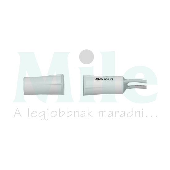 Nyitásérzékelő (reed-relé) 2vez. befúrható 15mm kapcs.táv süllyesztett fehér TANE ALARM