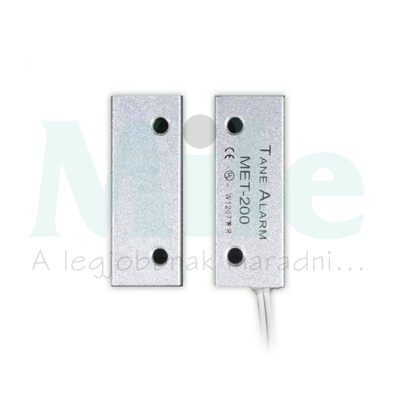 Nyitásérzékelő (reed-relé) 2vez. fémre oldal-kivezetés 38mm k.táv falonkívüli TANE ALARM