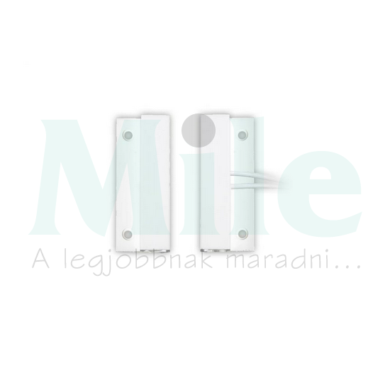 Nyitásérzékelő (reed-relé) 2vez. közép-kivezetés 21mm kapcs.táv falonkívüli fehér TANE ALARM