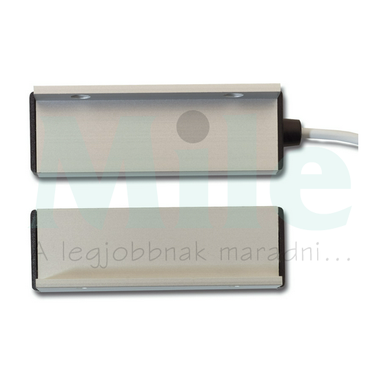 Nyitásérzékelő (reed-relé) 4vez. fémre 50mm kapcs táv. falonkívüli UTCF