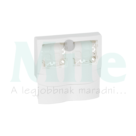 Oteo csatorna-szerelvénykeret 2-egység kezeletlen műanyag fényesfehér DLP mini LEGRAND