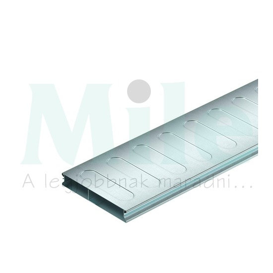 Padló alatti csatorna esztrich fedésű 4629mm2 190mm x 28mm x 2000mm 2-rekesz galvanizált acél S2 19028-2 OBO-BETTERMANN