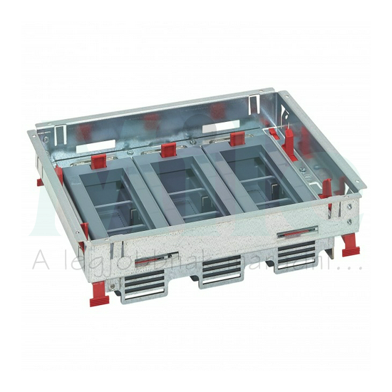 Padlódoboz vízszintesen állítható standard 18-szerelvényhez LEGRAND