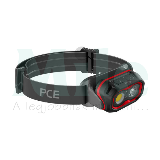 LED fejlámpa 200/500/800lm Li-ion 2Ah USB IPX6/IK07 műanyag S800 PCE