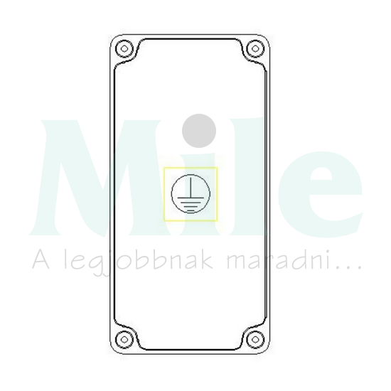 PE-sín fő földelősín modul 150x300mm IP65 tokozatban PVT 1530 FF Csatári Plast