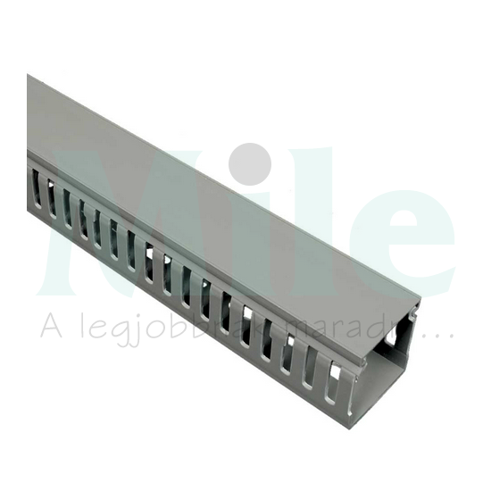 Perforált huzalozócsatorna 40mmx 30mmx 2000mmx gránitszürke öntapadó+perforált-rögzítés RK KOPOS