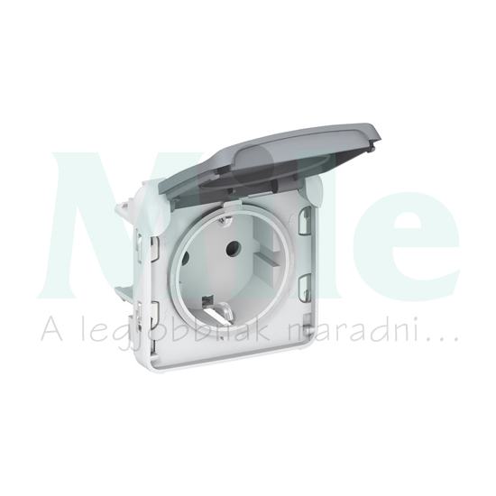 Plexo 162 dugalj földelt központi fedlap szürke IP55 süllyesztett ...