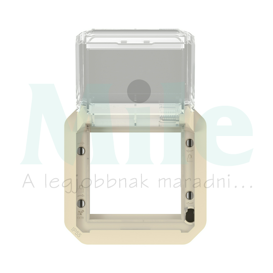 Plexo55 Program Mosaic adapter elefántcsont füstszínű csapófedéllel SQ70/SQ70 LEGRAND
