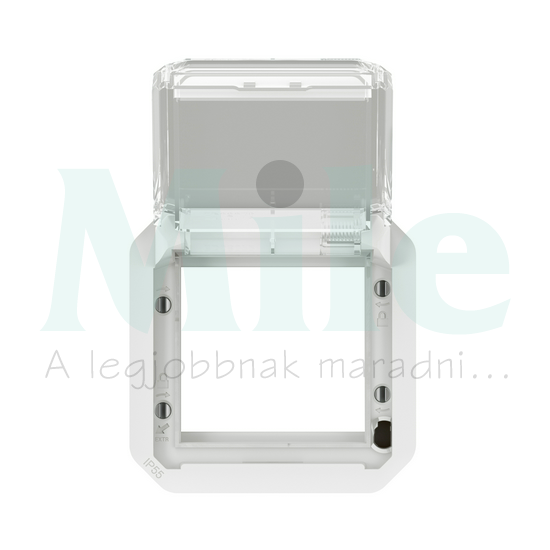 Plexo55 Program Mosaic adapter füstszínű csapófedéllel SQ70/SQ70 fehér LEGRAND