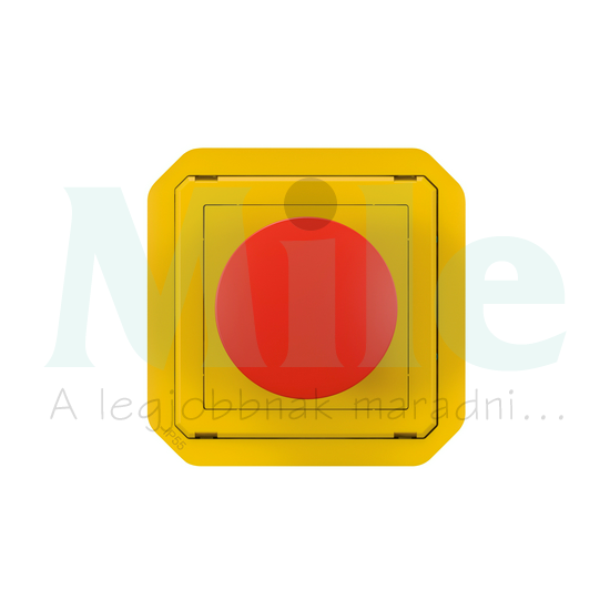 Plexo55 vészgomba nyomófej 1ny piros reteszelt LEGRAND