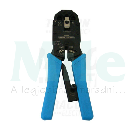 Présfogó 4-6-8-10P telefoncsatlakozóhoz vágóval csupaszolással TRACON