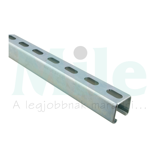 Profilsín perforált 3m C-profil 41mm x 41mm szalaghorganyzott acél BIS RapidStrut WALRAVEN
