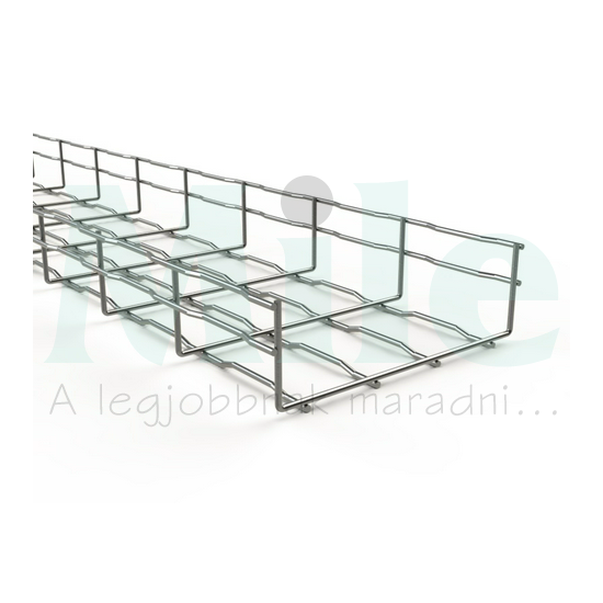 Rácsos kábeltálca 3m galván/elektrolit horganyzott acél U-alak 65mm x 60mm x BFR 60X65 EZ BASOR