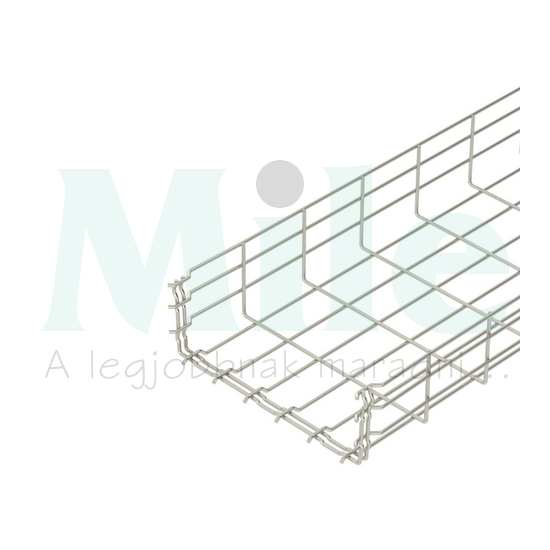 Rácsos kábeltálca 3m kezeletlen nemesacél U-alak 105mm x 300mm x GRM 105 300 A2 OBO-BETTERMANN