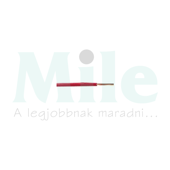 Réz érvezeték H05V-K 1x 1mm2 piros hajlékony 300V/U0 500V H05V-K (MCskh) 200m KÁBELgyártó