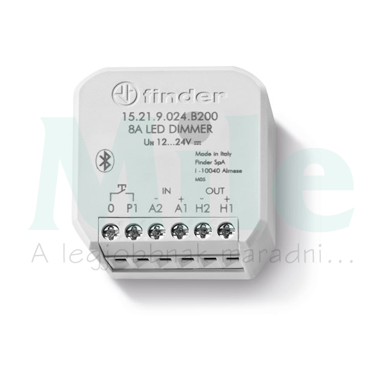 1 csatornás PWM-dimmer LED-szalagokhoz a YESLY rendszerhez, tápfeszültség (12...24)V DC, BLE 15.21.9.024.B200 FINDER