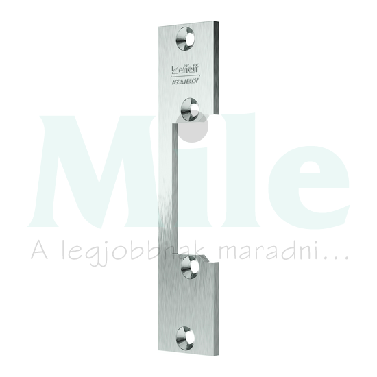 Rövid előlap elektromos zárhoz 24x110mm UNI/DIN galvanizált Assa Abloy