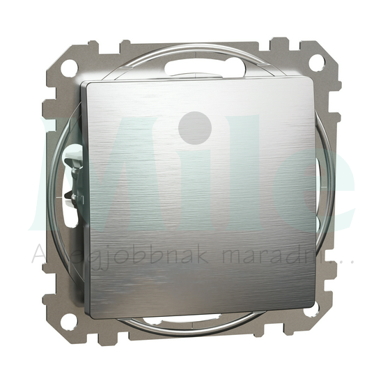 SEDNA Egypólusú kapcsoló rugós bekötés 10AX 101 szálcsiszolt alumínium