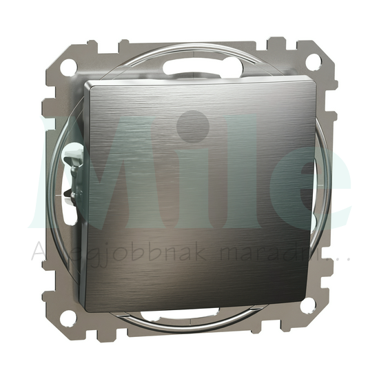 SEDNA Keresztkapcsoló rugós bekötés 10AX 107 szálcsiszolt alumínium