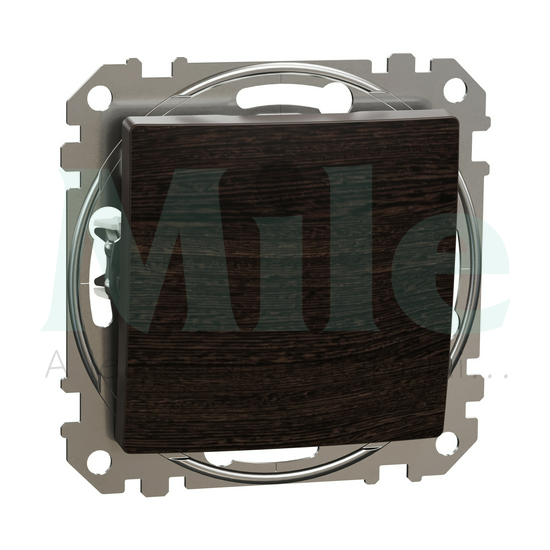 SEDNA Váltókapcsoló rugós bekötés 10AX 106 wenge