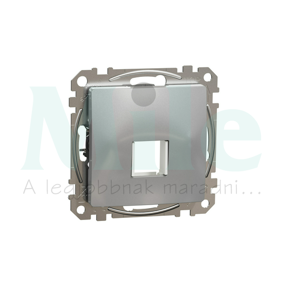 SednaÚj adapterfedél RJ45-höz alumínium Keystone Schneider