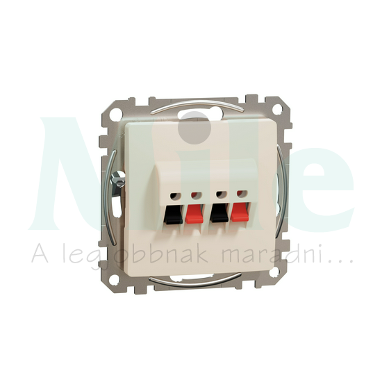 SednaÚj hangfalcsatlakozó rugófeszítéses dupla sztereó 2xHangszóró lakkozott fényes Schneider