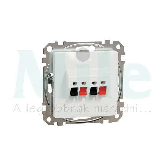 SednaÚj hangfalcsatlakozó rugófeszítéses dupla sztereó 2xHangszóró lakkozott fényes Schneider