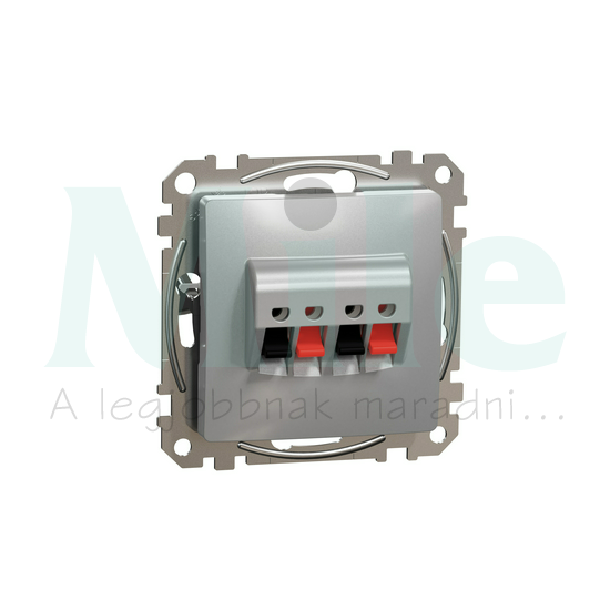 SednaÚj hangfalcsatlakozó rugófeszítéses dupla sztereó 2xHangszóró lakkozott fényes Schneider