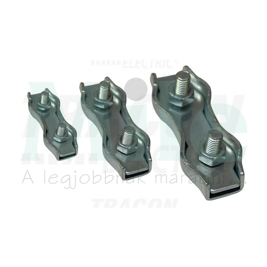 Sodronyszorító bilincs dupla 4-4,8mm TRACON