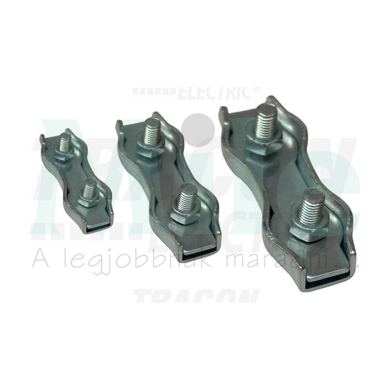 Sodronyszorító bilincs dupla 5mm TRACON