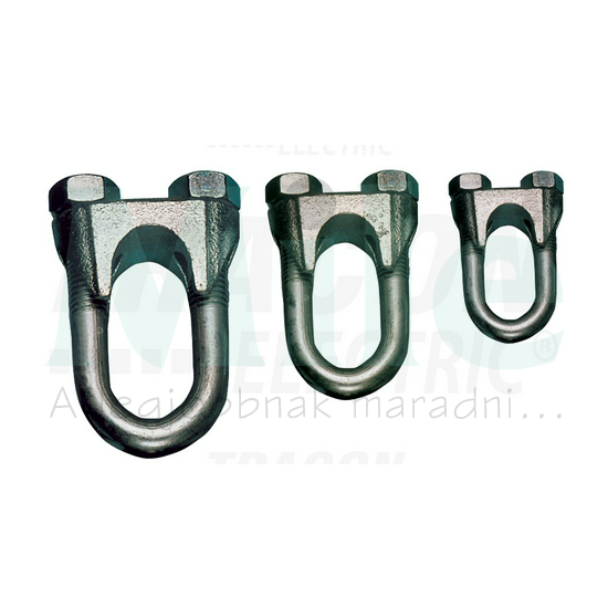 Sodronyszorító bilincs U-profil 8-9mm TRACON