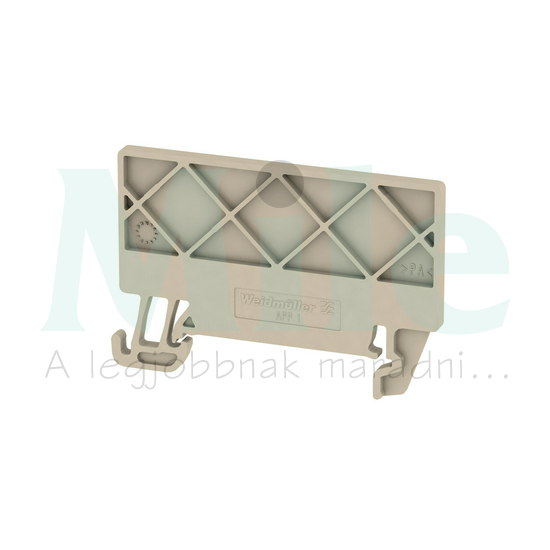 Sorkapocs elválasztólap bézs 2.5mm APP 1 Weidmüller