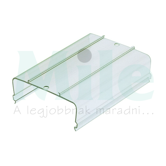 Sorkapocs takaróprofil áttetsző, 1m, felpattintható AD 3/1000 mm transparent CONTA-CLIP