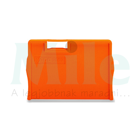 Sorkapocs vég-/elválasztólap narancs 2mm WAGO