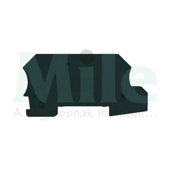 Sorkapocs véglap fekete 1.5mm AP WMF2.5 SW Weidmüller