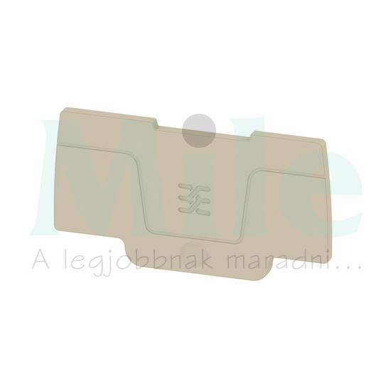 Sorkapocs véglap S-sorozathoz  SEP 2C 2.5 Weidmüller