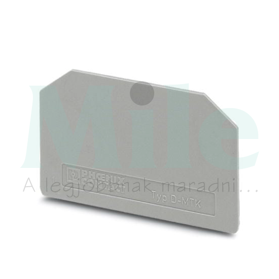 Sorkapocs véglap szürke 1mm-va D-MTK PHOENIX CONTACT
