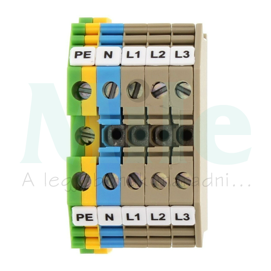 Sorkapocsblokk 3P+N+E jelölt FNAB 2,5 CONTA-CLIP