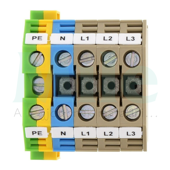 Sorkapocsblokk 3P+N+E jelölt FNAB 6-10 CONTA-CLIP