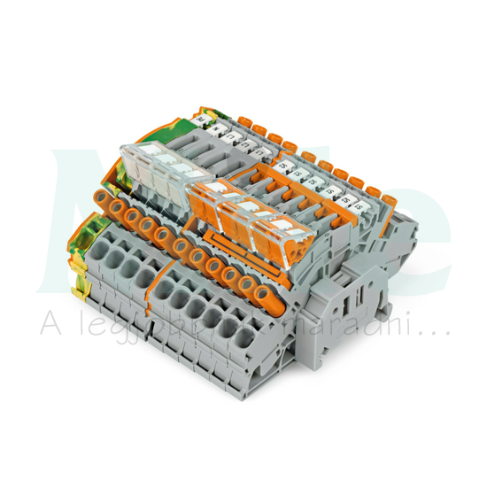 Sorkapocsblokk áram/feszültség mérőkörökhöz (mérő-bontó) 6mm2-vezetőér WAGO