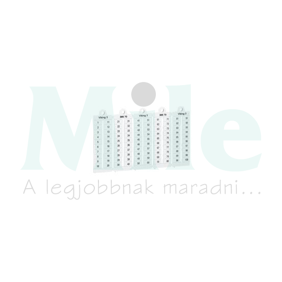 Sorkapocsjelölő 1-100 vízszintes fehér 5mm-modultáv Viking3 LEGRAND