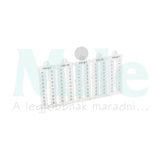 Sorkapocsjelölő 1-50 vízszintes fehér 5mm-modultáv Viking3 LEGRAND
