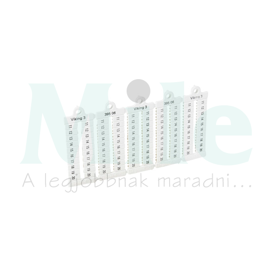 Sorkapocsjelölő 11-20 vízszintes fehér 5mm-modultáv Viking3 LEGRAND