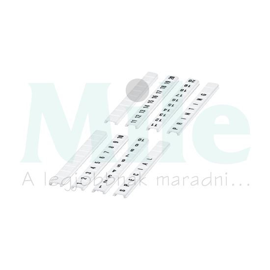 Sorkapocsjelölő csík 11-20 vízszintes fehér 5mm-modultáv Linergy TR Schneider