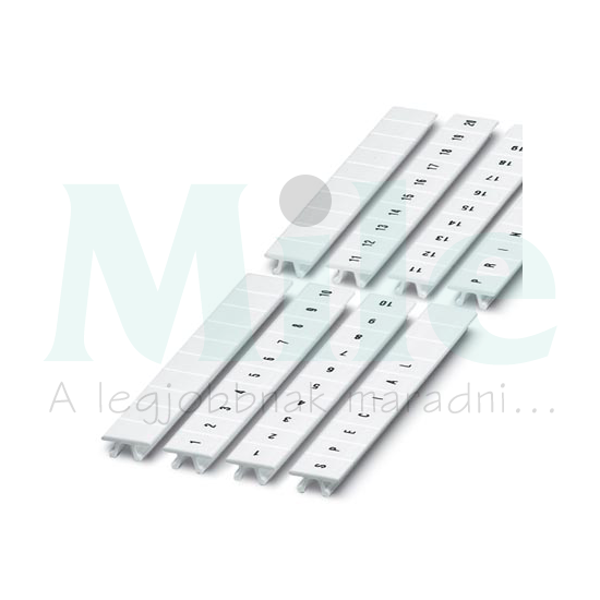 Sorkapocsjelölő csík feliratozható 10,5x8,15mm fehér ZB 8:UNBEDRUCKT PHOENIX CONTACT